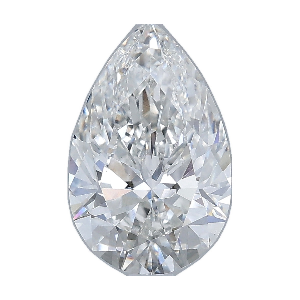 2.08 ct pear lab-grown diamond, F color, VS1 clarity, IGI certified, still from its 360° video