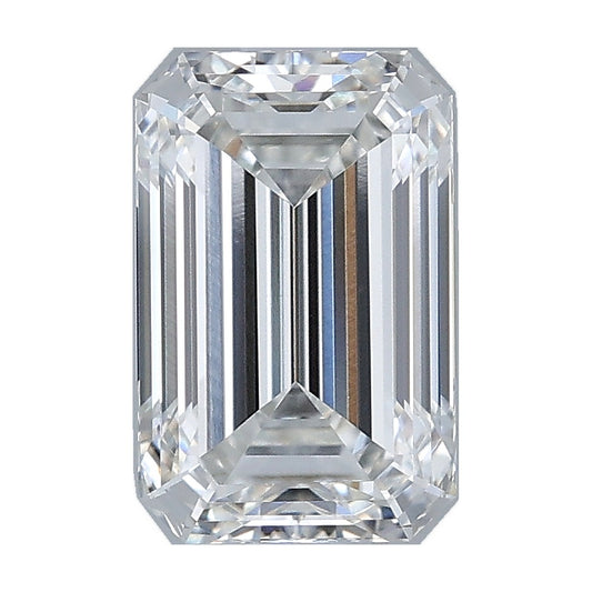 2.09 ct emerald lab-grown diamond, F color, VVS2 clarity, IGI certified, still from its 360° video