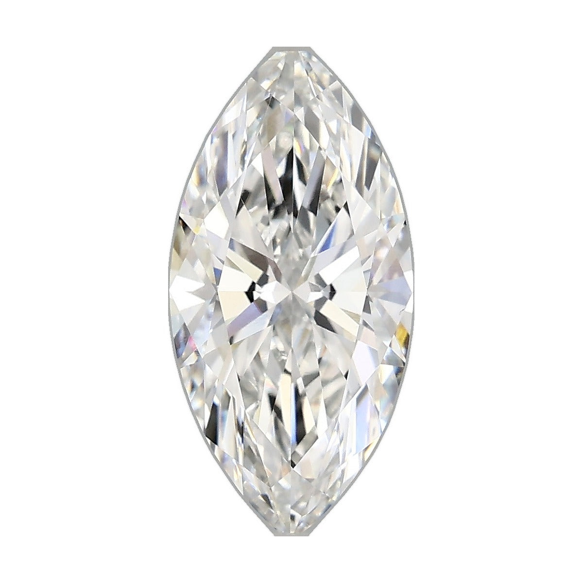 2.09 ct marquise lab-grown diamond, E color, VS1 clarity, IGI certified, still from its 360° video