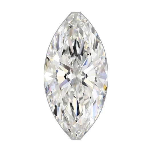 2.09 ct marquise lab-grown diamond, E color, VS1 clarity, IGI certified, still from its 360° video