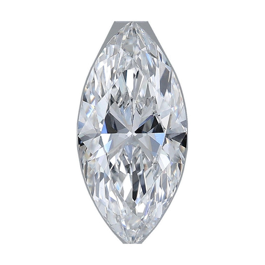 2.09 ct marquise lab-grown diamond, E color, VS1 clarity, IGI certified, still from its 360° video