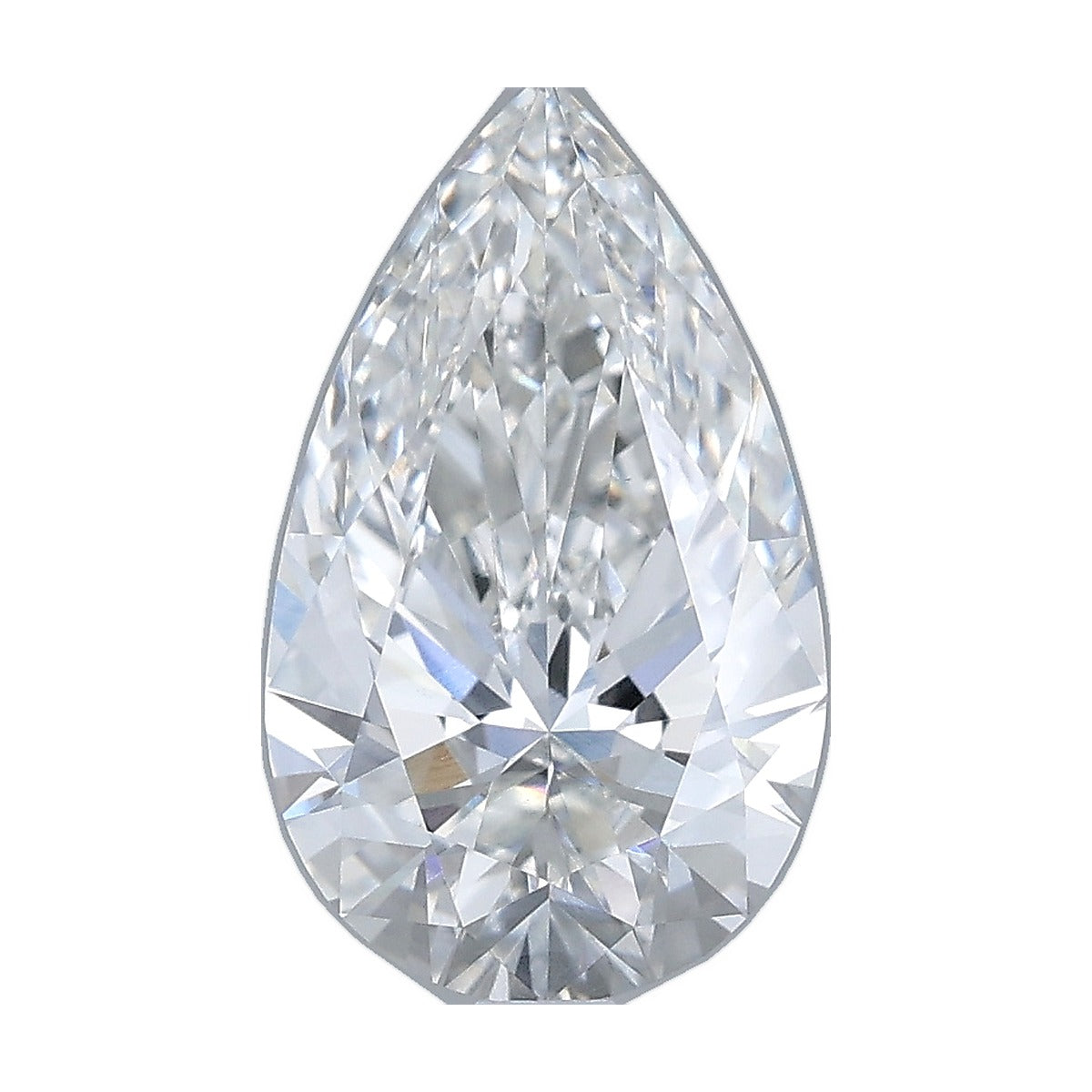 2.09 ct pear lab-grown diamond, F color, VVS2 clarity, IGI certified, still from its 360° video