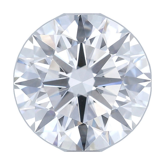 2.09 ct round lab-grown diamond, E color, VVS2 clarity, GIA certified, still from its 360° video