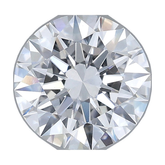 2.21 ct round lab-grown diamond, E color, VVS2 clarity, IGI certified, still from its 360° video
