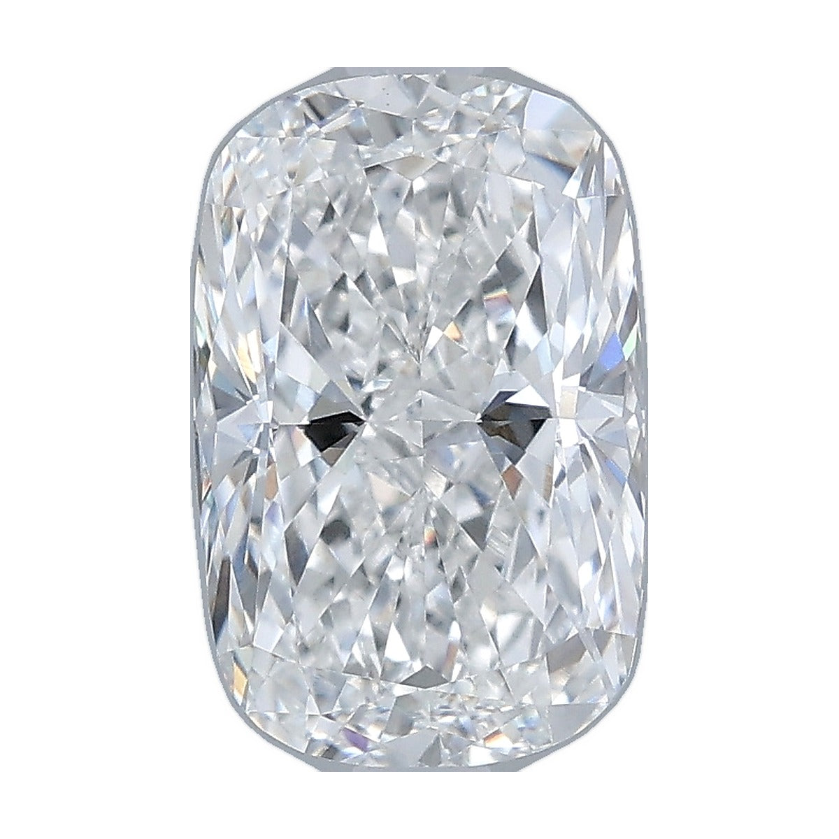 2.22 ct elongated cushion lab-grown diamond, E color, VVS2 clarity, IGI certified, still from its 360° video
