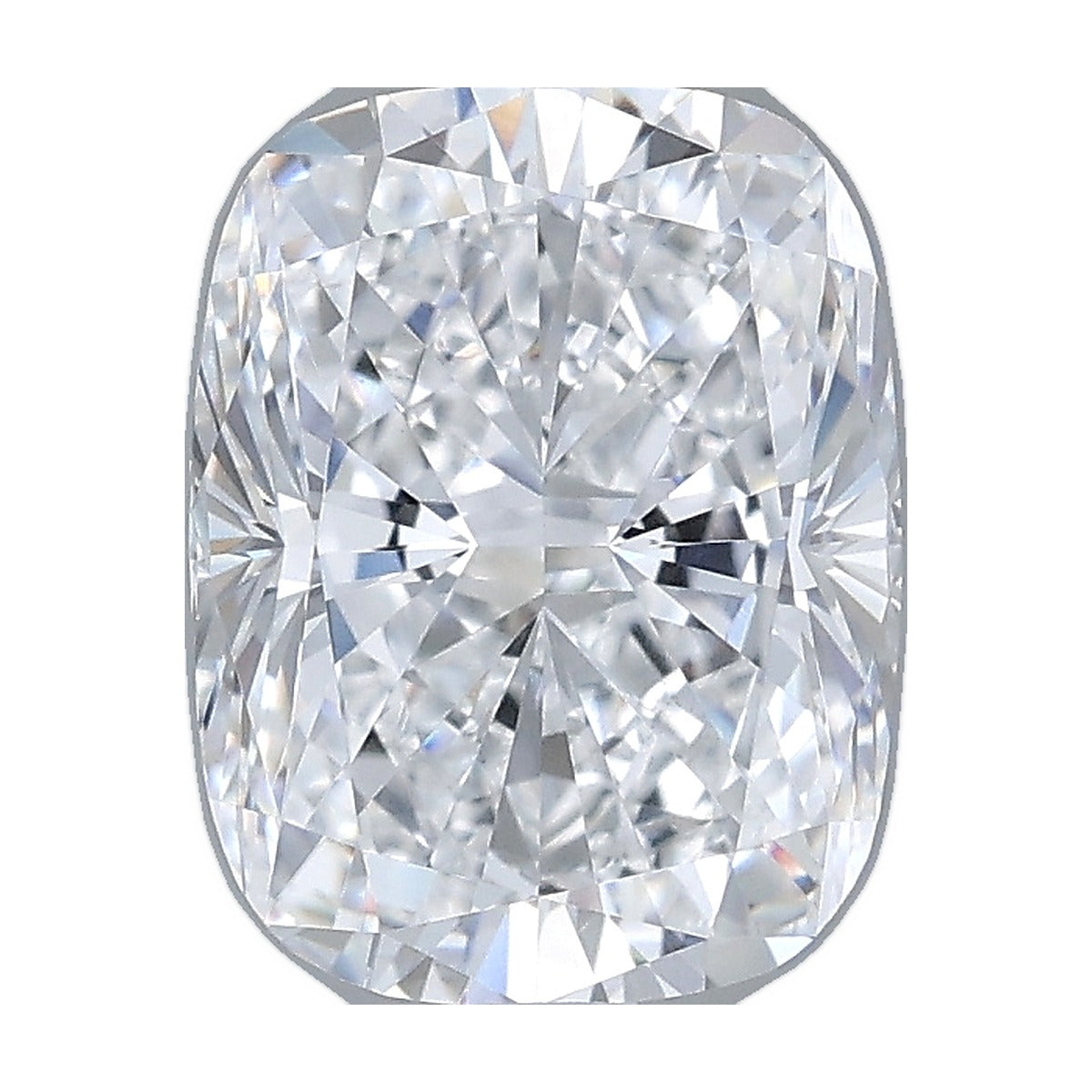 2.23 ct elongated cushion lab-grown diamond, D color, VVS2 clarity, IGI certified, still from its 360° video