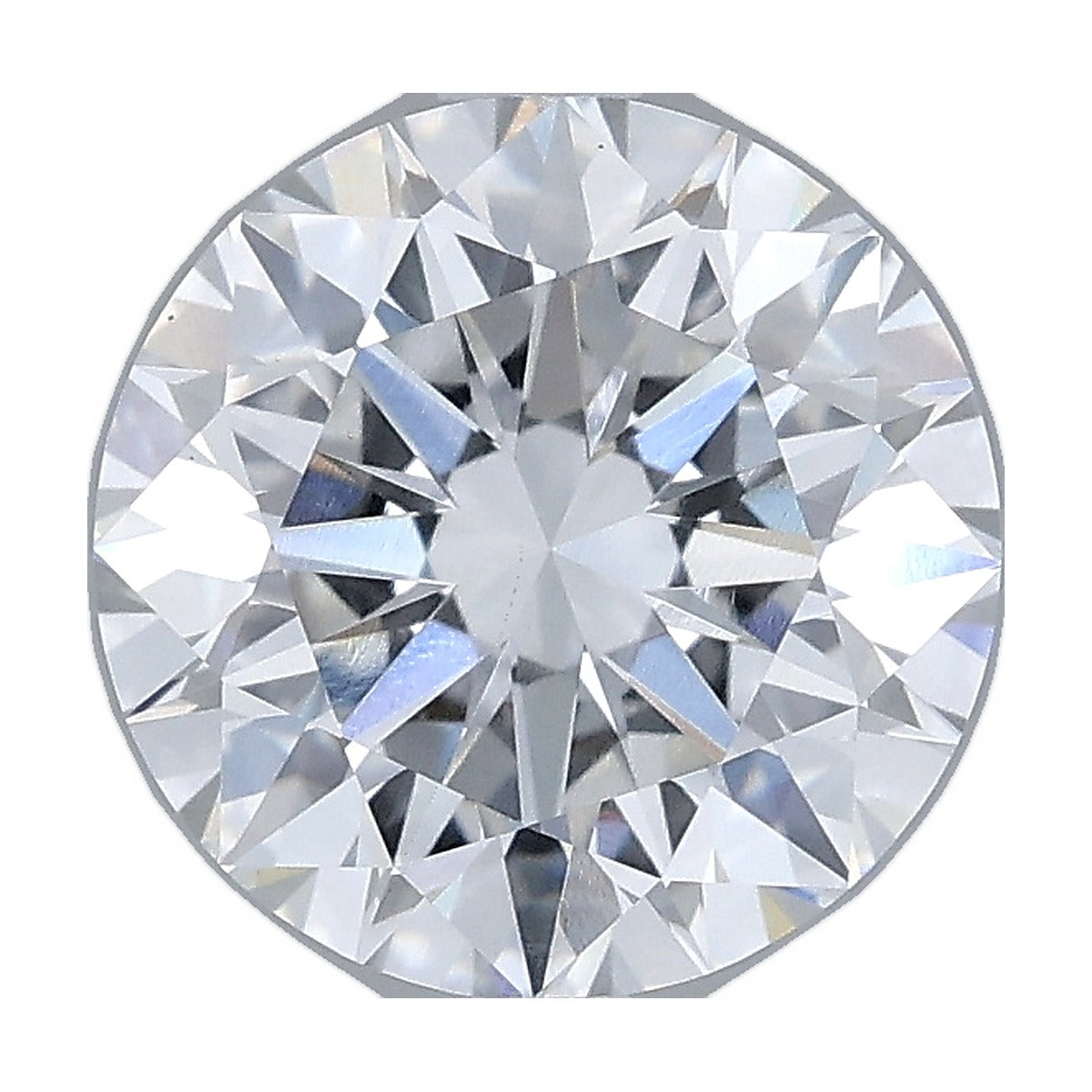 2.23 ct round lab-grown diamond, E color, VVS2 clarity, IGI certified, still from its 360° video