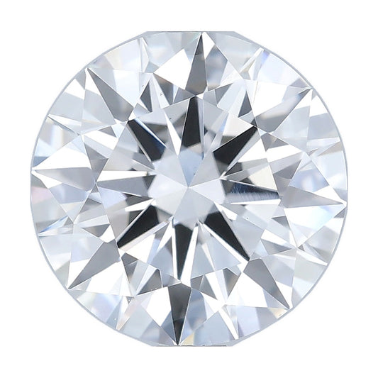 2.23 ct round lab-grown diamond, F color, VS1 clarity, IGI certified, still from its 360° video