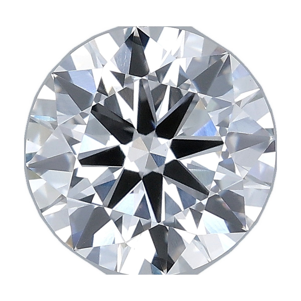 2.23 ct round lab-grown diamond, F color, VVS2 clarity, IGI certified, still from its 360° video