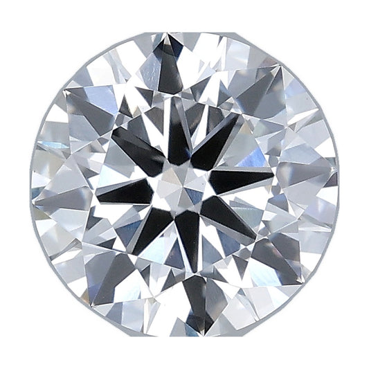 2.23 ct round lab-grown diamond, F color, VVS2 clarity, IGI certified, still from its 360° video
