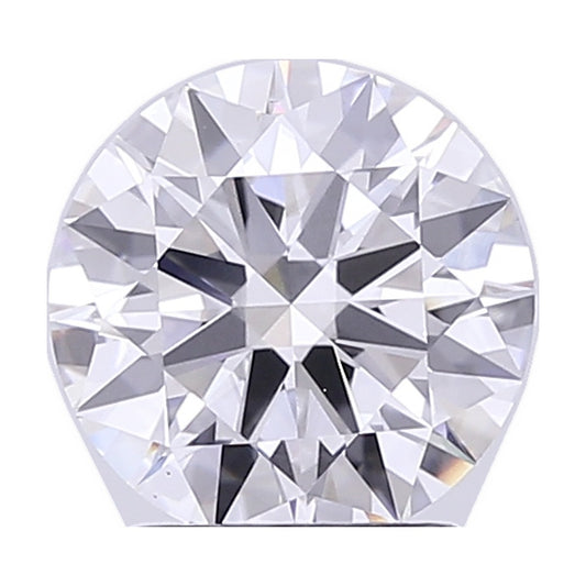 2.24 ct round lab-grown diamond, D color, VS1 clarity, IGI certified, still from its 360° video