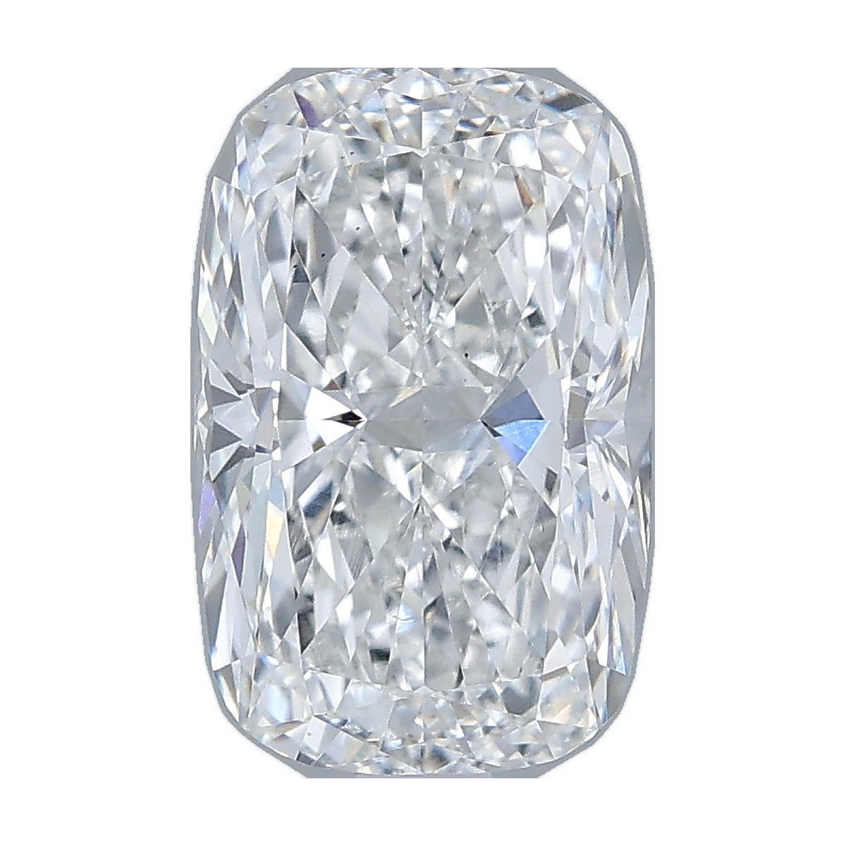2.25 ct elongated cushion lab-grown diamond, E color, VS1 clarity, IGI certified, still from its 360° video