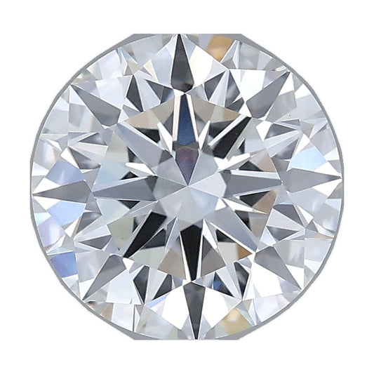 2.25 ct round lab-grown diamond, E color, VVS2 clarity, IGI certified, still from its 360° video
