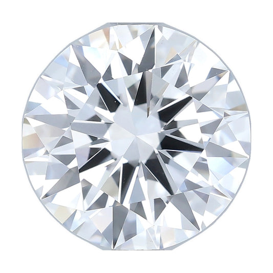 2.26 ct round lab-grown diamond, D color, VVS2 clarity, IGI certified, still from its 360° video