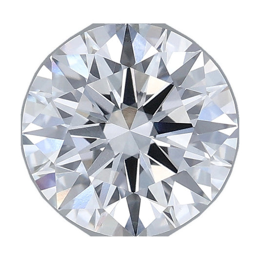 2.26 ct round lab-grown diamond, E color, VVS2 clarity, IGI certified, still from its 360° video