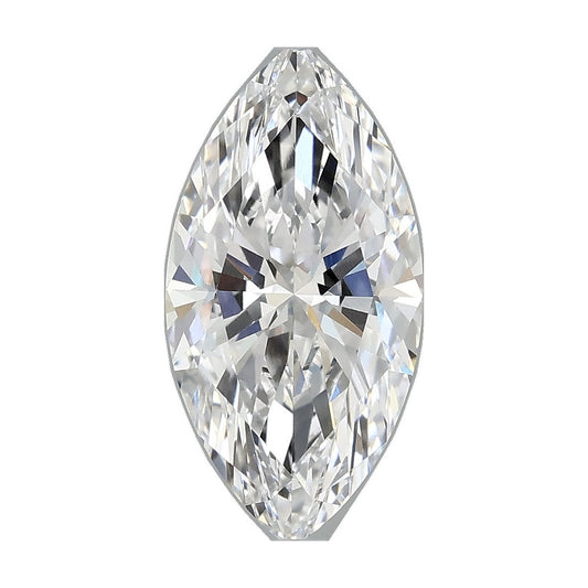 2.30 ct marquise lab-grown diamond, D color, VS1 clarity, IGI certified, still from its 360° video
