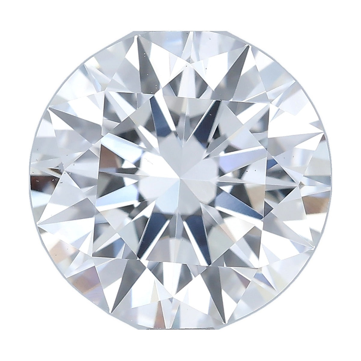 2.30 ct round lab-grown diamond, E color, VS2 clarity, IGI certified, still from its 360° video