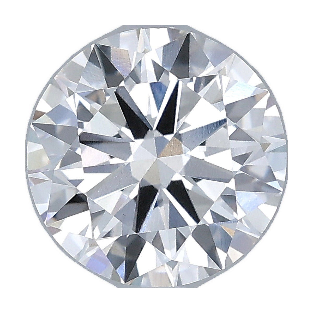 2.30 ct round lab-grown diamond, F color, VVS2 clarity, IGI certified, still from its 360° video