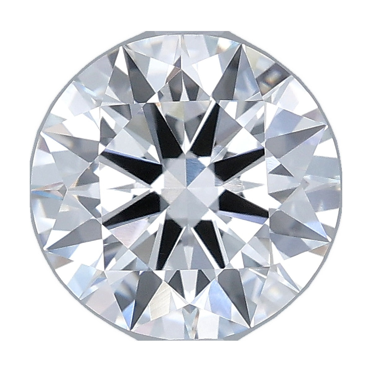 2.30 ct round lab-grown diamond, F color, VVS2 clarity, IGI certified, still from its 360° video