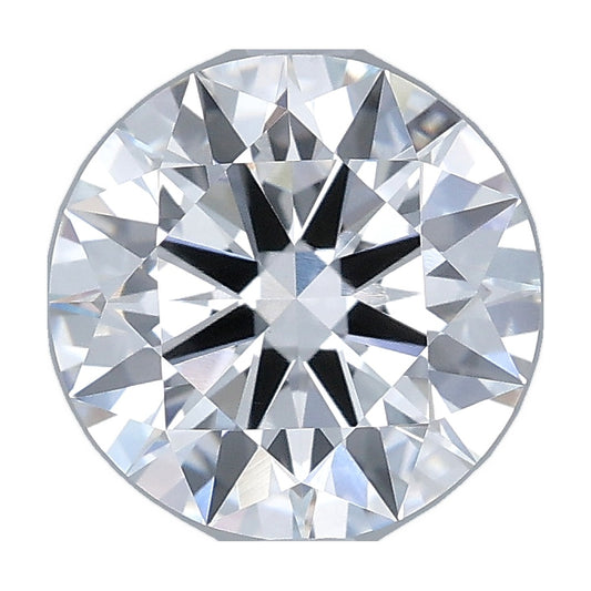 2.30 ct round lab-grown diamond, F color, VVS2 clarity, IGI certified, still from its 360° video
