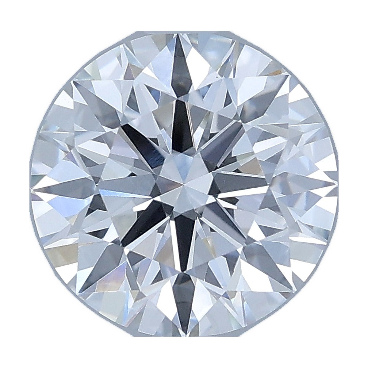 2.32 ct round lab-grown diamond, E color, VVS2 clarity, IGI certified, still from its 360° video