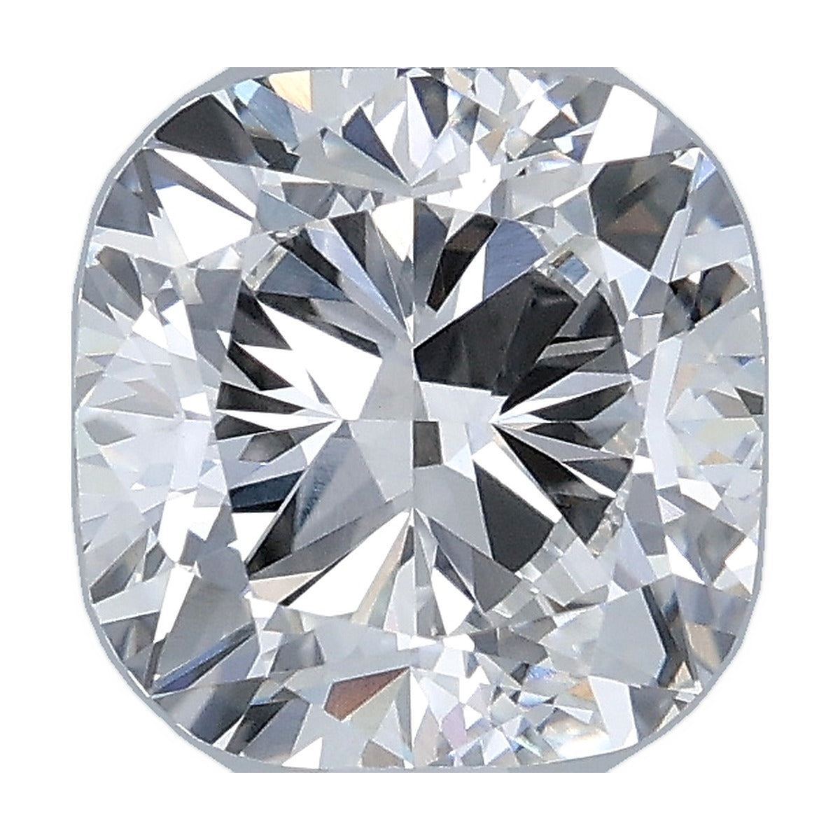 2.34 ct cushion lab-grown diamond, E color, VVS2 clarity, IGI certified, still from its 360° video