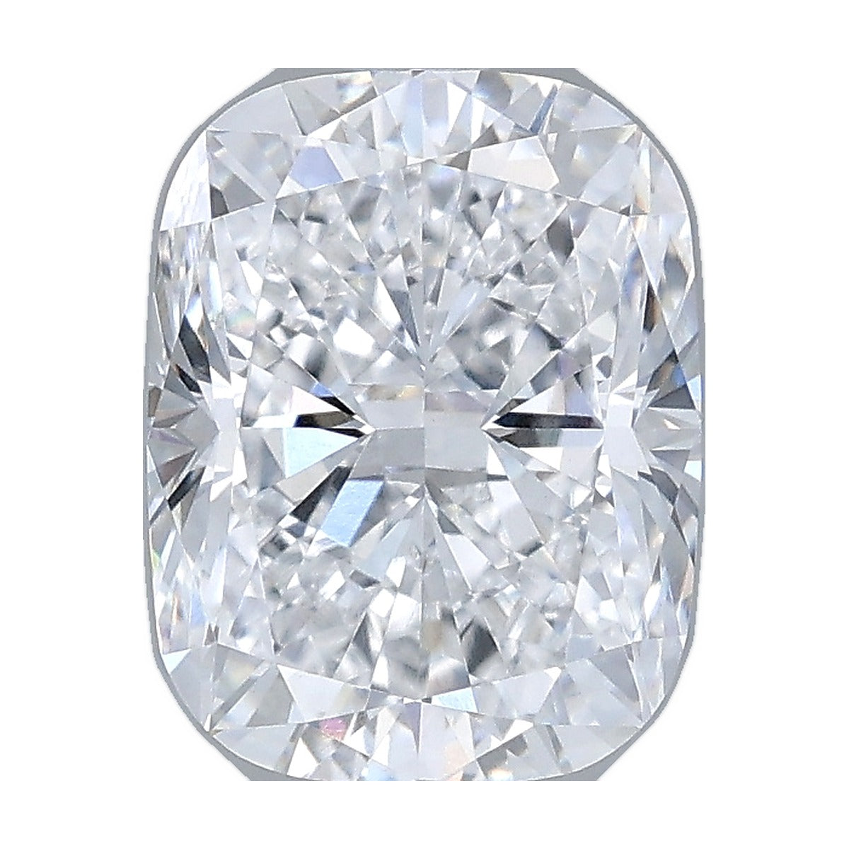 2.34 ct elongated cushion lab-grown diamond, D color, VVS2 clarity, IGI certified, still from its 360° video