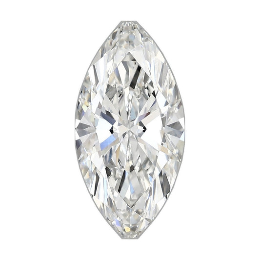 2.34 ct marquise lab-grown diamond, F color, VVS2 clarity, IGI certified, still from its 360° video