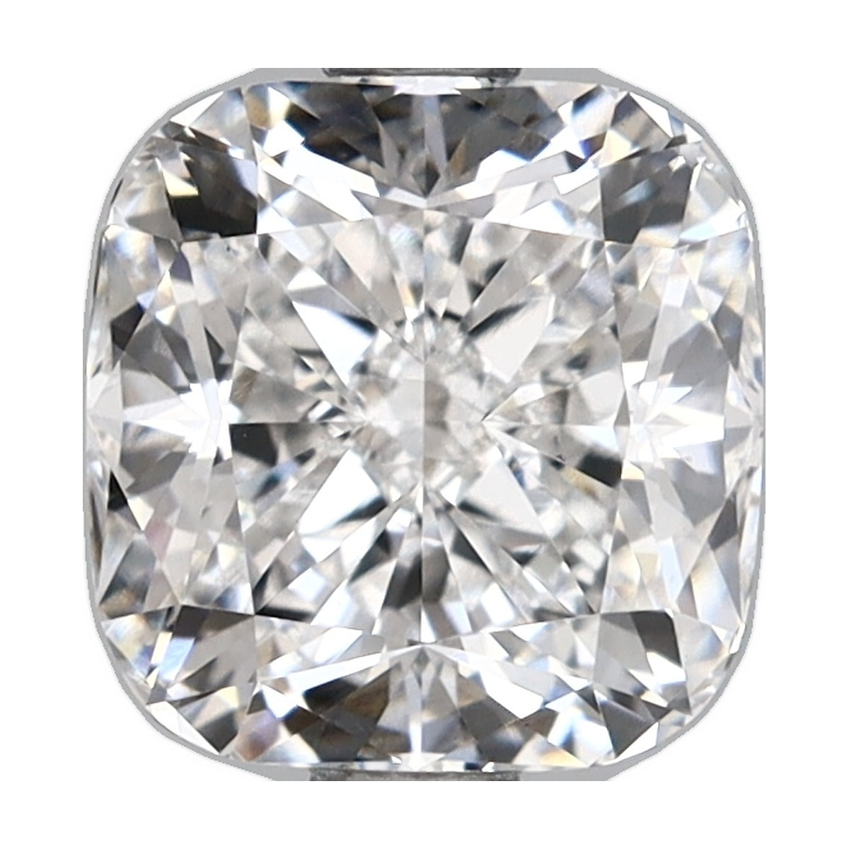 2.35 ct cushion lab-grown diamond, E color, VS1 clarity, IGI certified, still from its 360° video