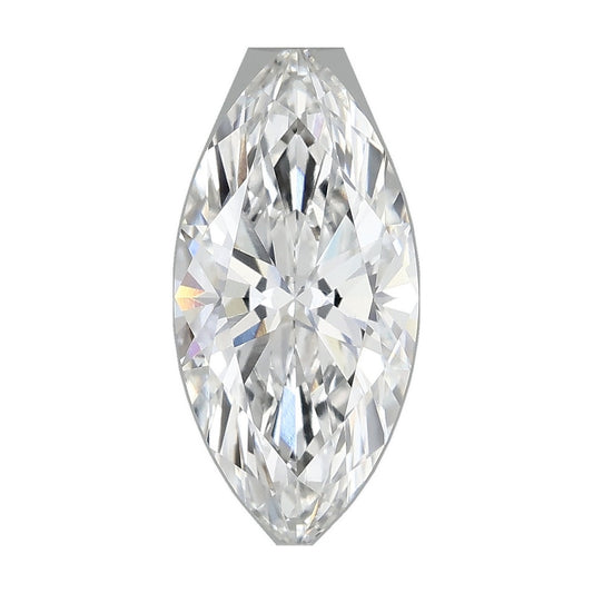 2.35 ct marquise lab-grown diamond, E color, VS1 clarity, IGI certified, still from its 360° video