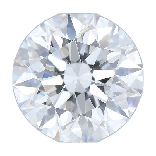 2.36 ct round lab-grown diamond, E color, VS1 clarity, IGI certified, still from its 360° video