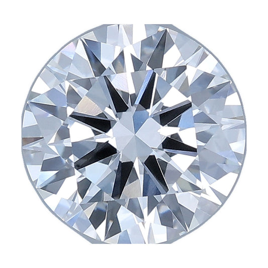 2.37 ct round lab-grown diamond, D color, VS1 clarity, IGI certified, still from its 360° video