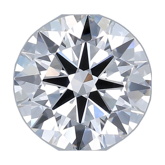 2.37 ct round lab-grown diamond, D color, VVS2 clarity, IGI certified, still from its 360° video