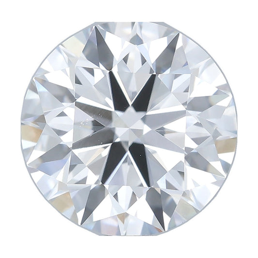 2.37 ct round lab-grown diamond, E color, VVS2 clarity, IGI certified, still from its 360° video