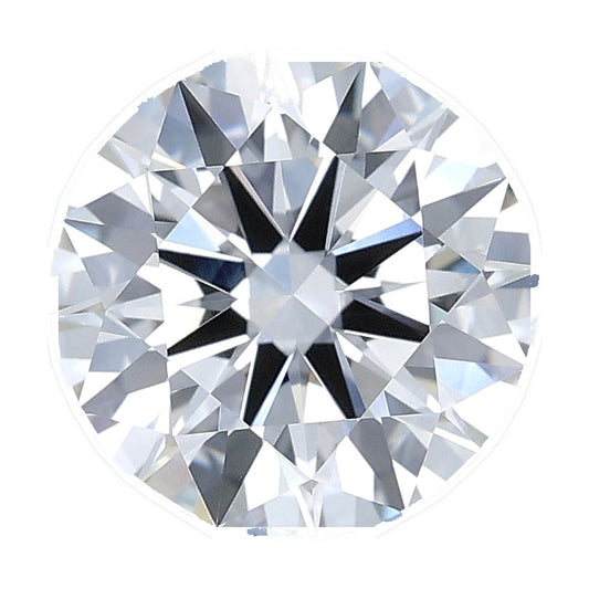 2.38 ct round lab-grown diamond, F color, VVS2 clarity, IGI certified, still from its 360° video