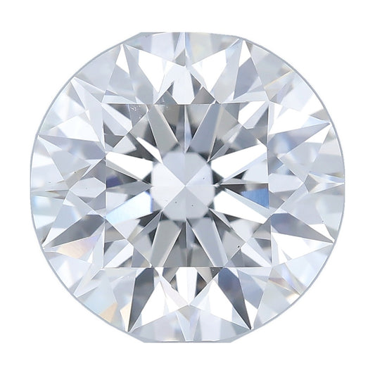 2.43 ct round lab-grown diamond, E color, VS1 clarity, IGI certified, still from its 360° video