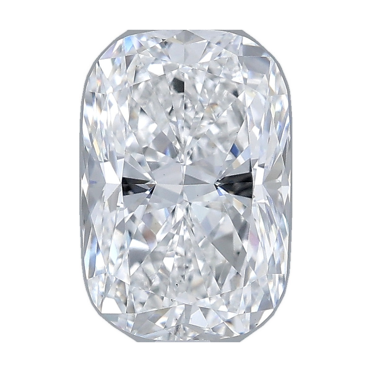 2.44 ct elongated cushion lab-grown diamond, D color, VS1 clarity, IGI certified, still from its 360° video