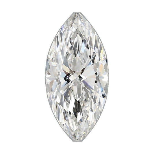 2.44 ct marquise lab-grown diamond, E color, VVS2 clarity, IGI certified, still from its 360° video