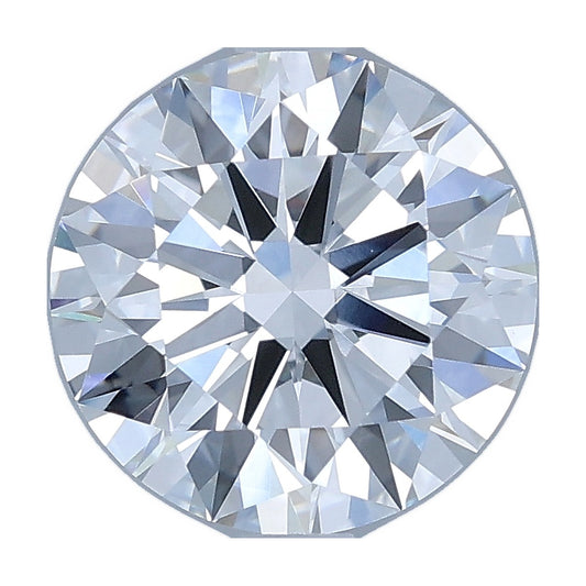 2.46 ct round lab-grown diamond, E color, VVS2 clarity, IGI certified, still from its 360° video