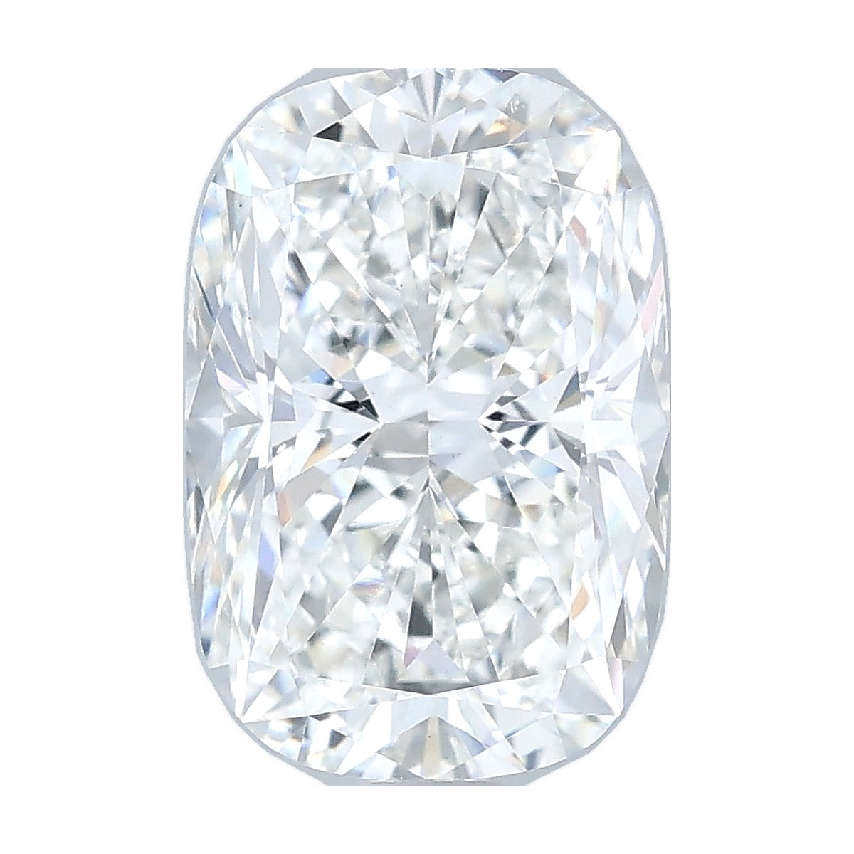 2.48 ct elongated cushion lab-grown diamond, F color, VS1 clarity, IGI certified, still from its 360° video