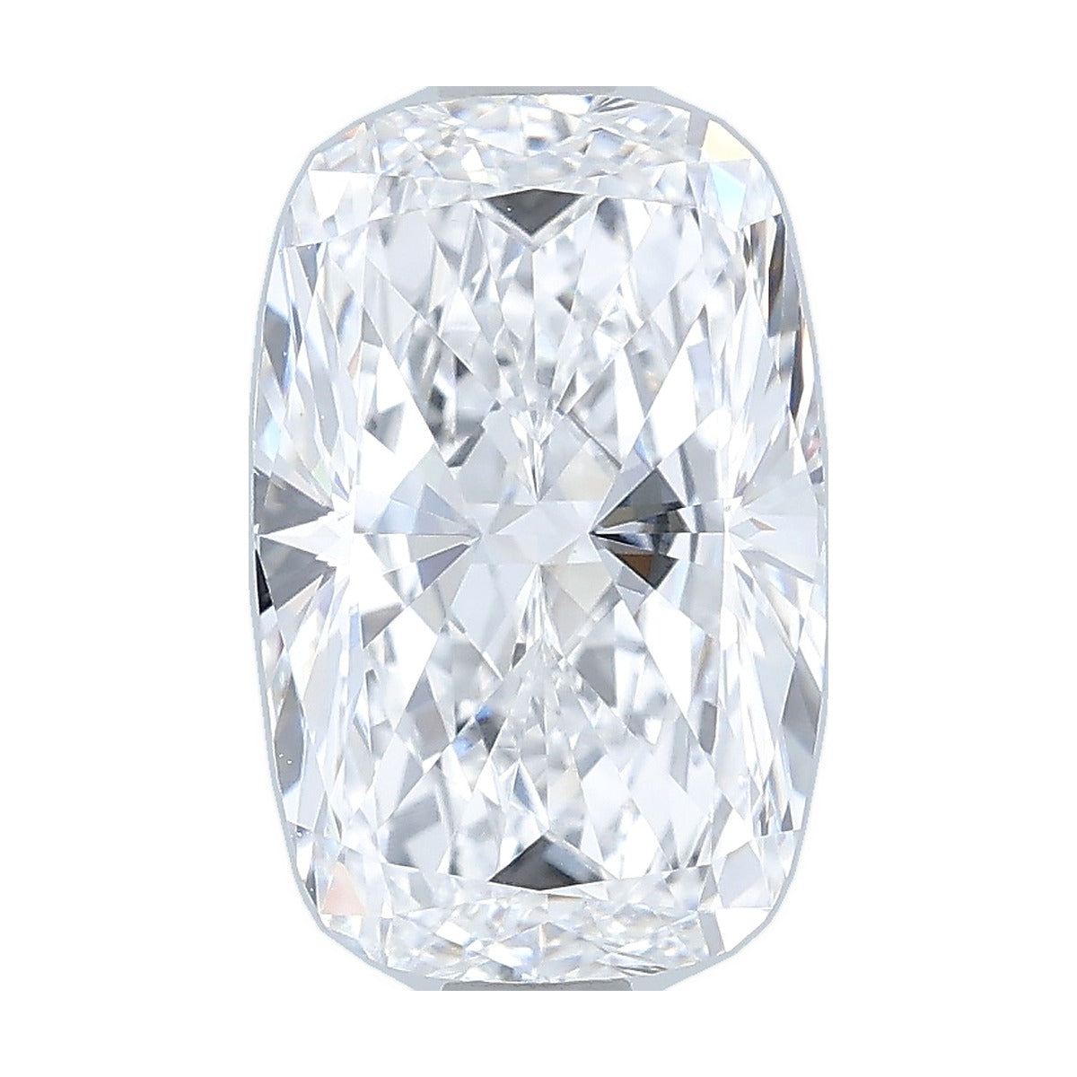 2.50 ct elongated cushion lab-grown diamond, D color, VVS2 clarity, IGI certified, still from its 360° video