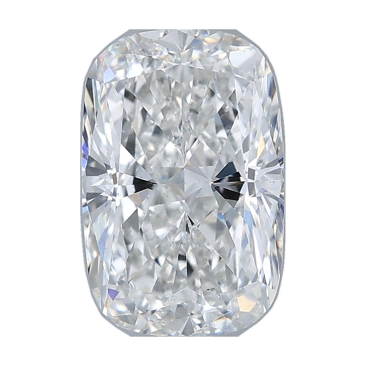 2.50 ct elongated cushion lab-grown diamond, F color, VS2 clarity, IGI certified, still from its 360° video