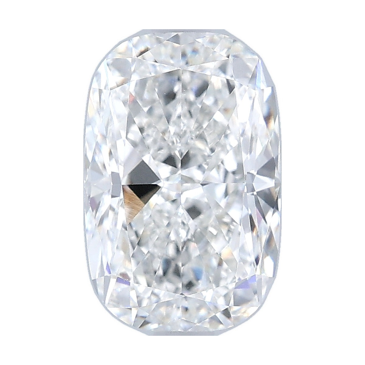 2.50 ct elongated cushion lab-grown diamond, F color, VVS2 clarity, IGI certified, still from its 360° video