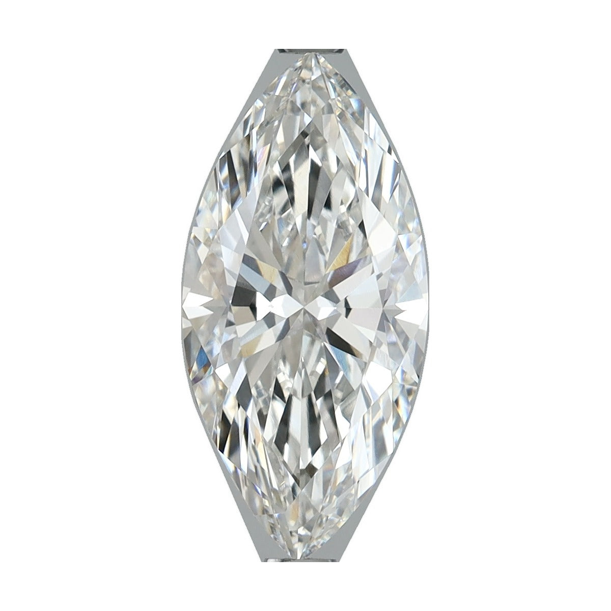2.50 ct marquise lab-grown diamond, F color, VVS2 clarity, IGI certified, still from its 360° video