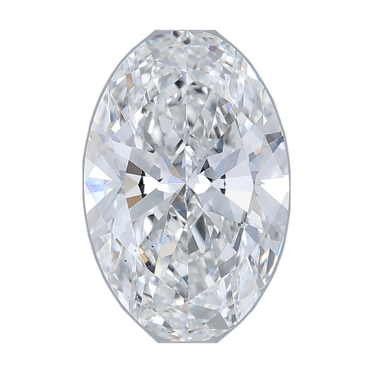 2.50 ct oval lab-grown diamond, D color, VS2 clarity, IGI certified, still from its 360° video