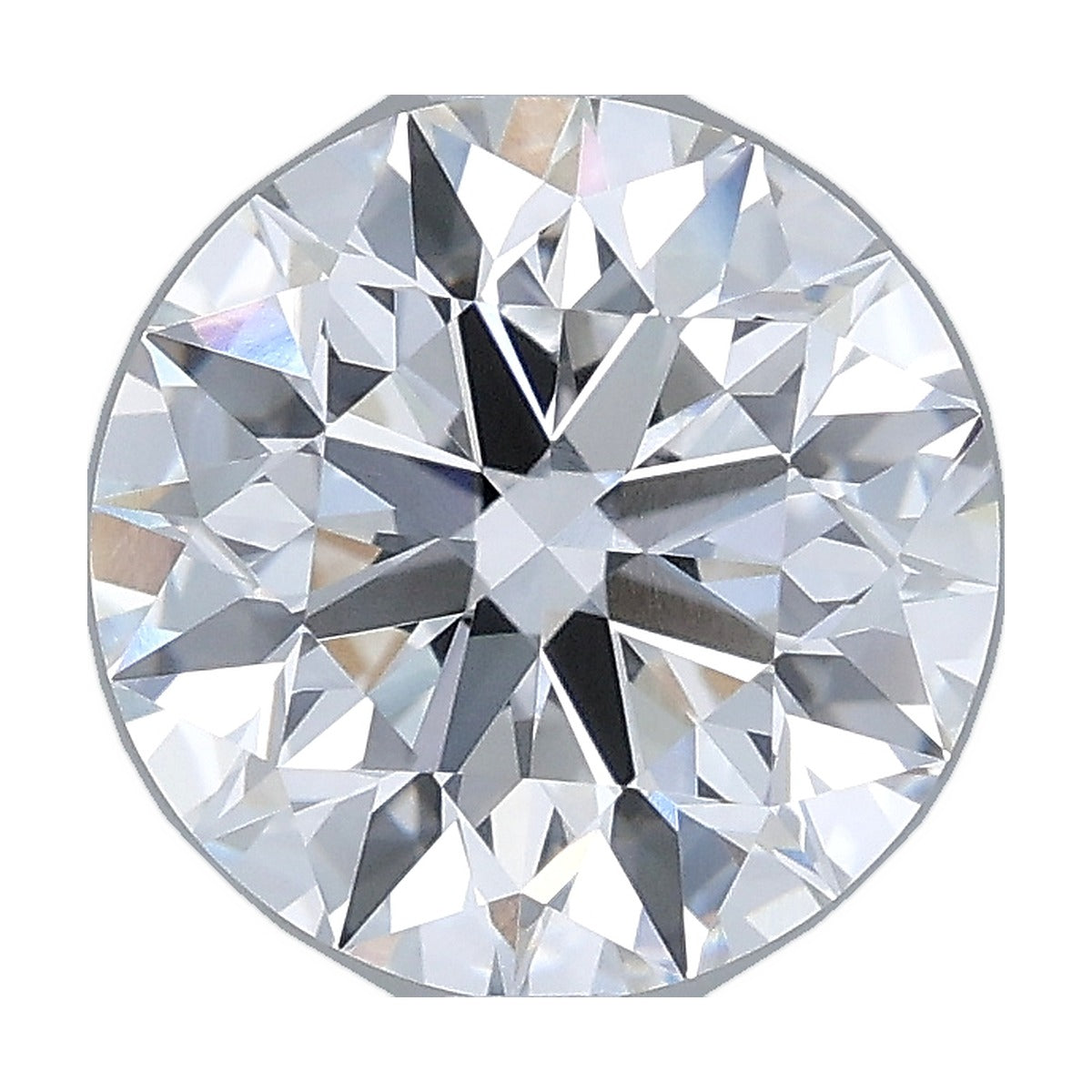2.50 ct round lab-grown diamond, D color, VVS1 clarity, IGI certified, still from its 360° video