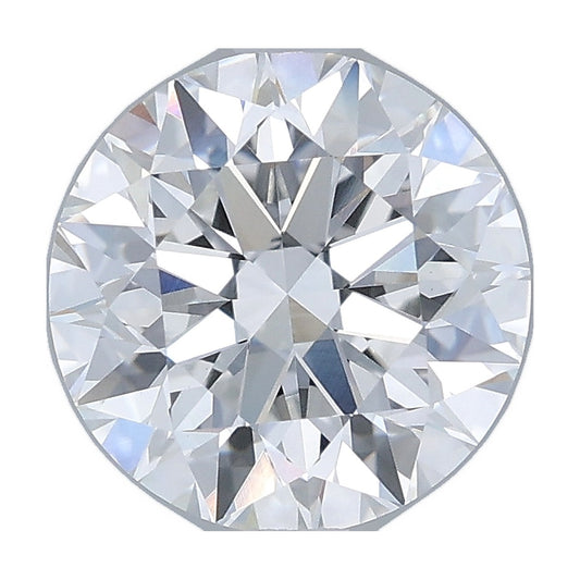 2.50 ct round lab-grown diamond, E color, VS1 clarity, IGI certified, still from its 360° video