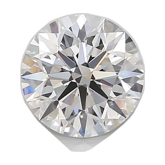 2.50 ct round lab-grown diamond, E color, VS1 clarity, IGI certified, still from its 360° video