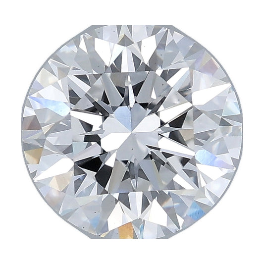 2.50 ct round lab-grown diamond, E color, VS1 clarity, IGI certified, still from its 360° video
