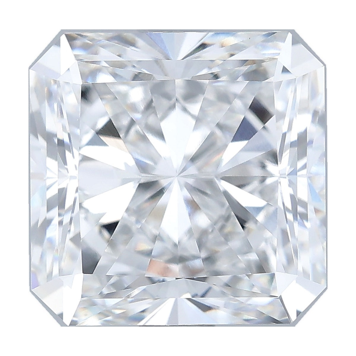 2.50 ct square radiant lab-grown diamond, D color, VVS2 clarity, IGI certified, still from its 360° video